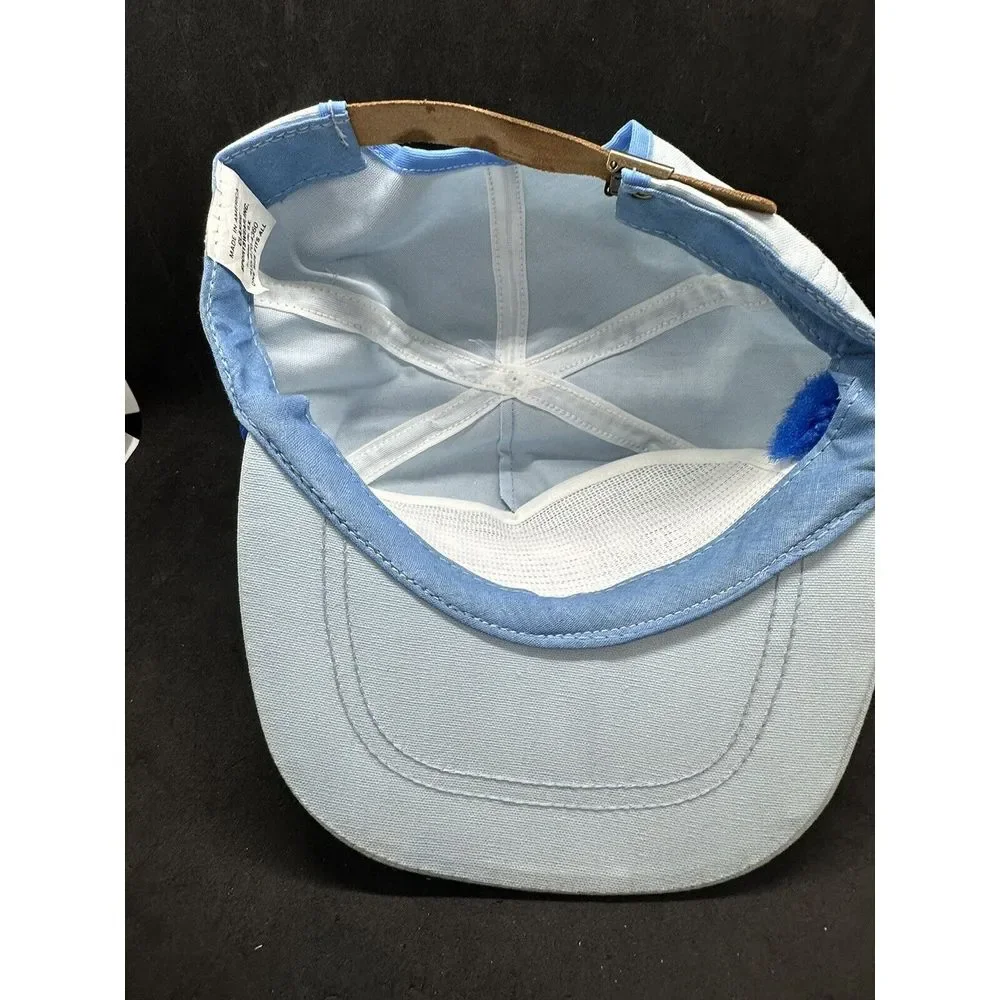 Vintage Classic Sportswear Sky Blue Scottsdale Strapback Hat‎ Rope Braid USA NOS